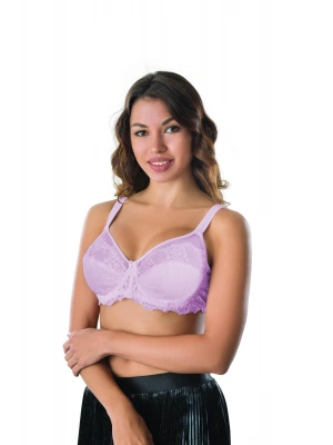 LİLA MI Emay 170 C Balenli Brode Toparlayıcı Sütyen