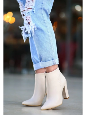 Loora Ten Cilt Topuklu Kadın Bot