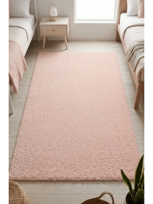 Mars-PEMBE-Premium Kadifemsi Halı Oturma Odası-Salon-Mutfak-Kaymaz Taban -Yıkanabilir-Modern