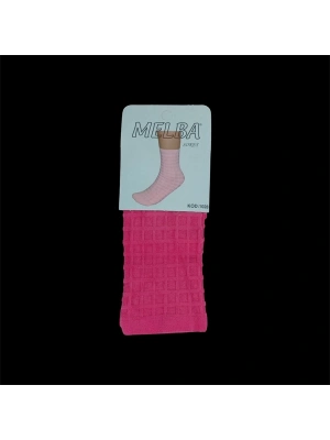 Melba Kareli Polymid Soket Çorap