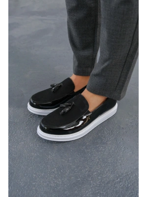MN002 - RBT Loafer Verniciata Erkek Ayakkabı SIYAH