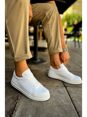 MN979 - Santoni CRT Spor Erkek Ayakkabı BEYAZ