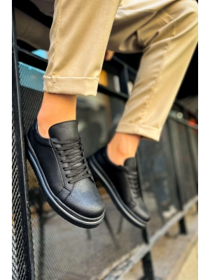 MN979 - Santoni CRT Spor Erkek Ayakkabı SIYAH