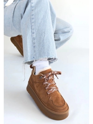 Muden Taba Süet Bağcıklı Bot