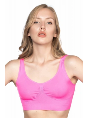 NEON FUŞYA MI Emay 4005 Soft Kalın Askı Büstiyer