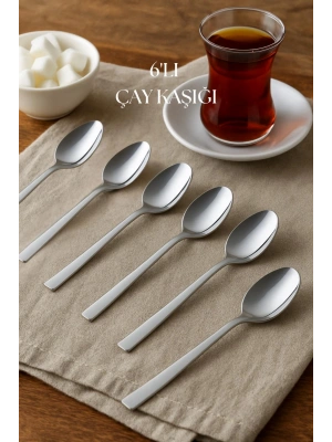 Paslanmaz Çelik 6’lı Çay Kaşığı Seti