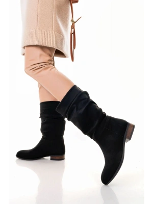Plod Siyah Süet Çizme