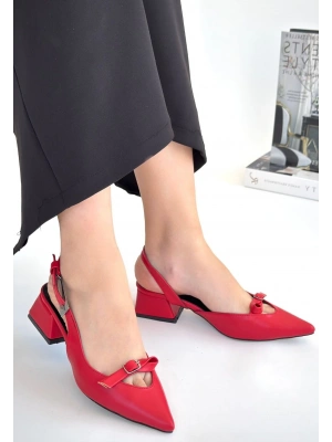 Rewat Kırmızı Cilt Topuklu Ayakkabı