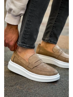 RS615 - Lüx Süet Erkek Ayakkabı VIZON