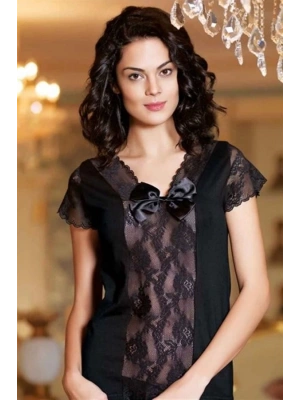 Şahinler Bayan Dantelli Kısa Kol Atlet B461