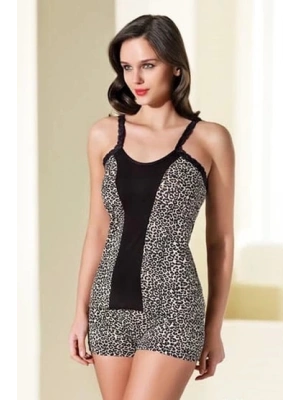 Şahinler Bayan Leopar Şortlu Takımı B159
