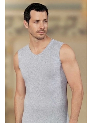 Şahinler Erkek Sıfır Kol V Yaka Likra Atlet E079