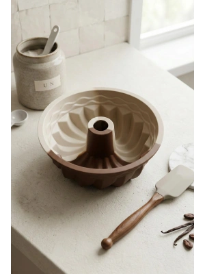 Silikon Dilimli Kek Kalıbı & Yapışmaz Isıya Dayanıklı Kek Pişirme Gereci (16 cm)