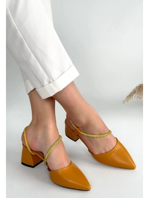 Sista Hardal Cilt Kadın Topuklu Ayakkabı