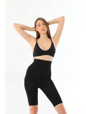 SİYAH MI 2037 Yüksek Bel Uzun Paçalı Özel Korse