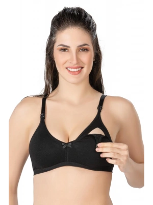 SİYAH MI Emay 1421 Modal Cotton Emzirme Sütyen