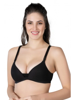 SİYAH MI Emay 1422 Modal Cotton Kaplı Emzirme Sütyen