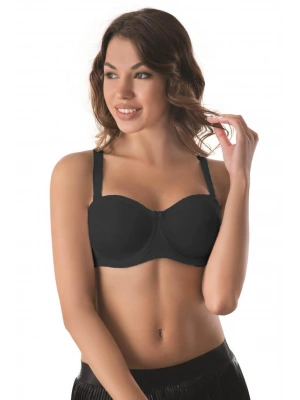 SİYAH MI Emay 159 C Balenli Straplez Toparlayıcı Sütyen