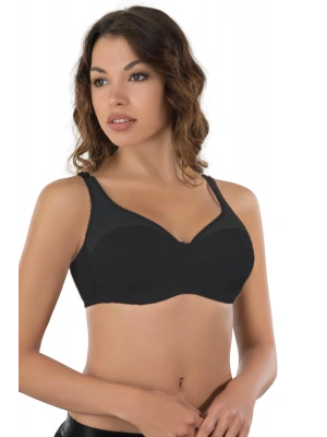 SİYAH MI Emay 167B Pedli Tül Toparlayıcı Sütyen