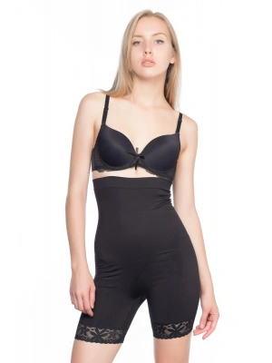 SİYAH MI Emay 2027 Yüksek Bel Dantelli Paçalı Korse