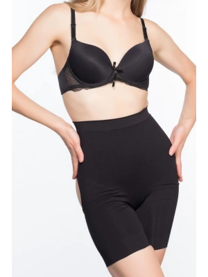 SİYAH MI Emay 2032 Popo Açık Masajlı Boxer Korse