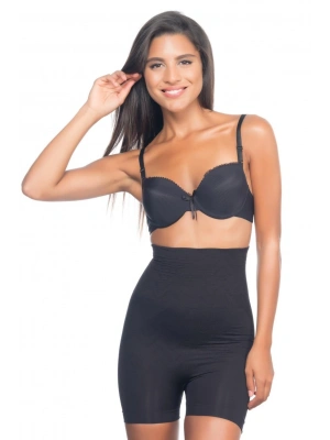 SİYAH MI Emay 2075 Yüksek Bel Desenli Double Kısa Paça Korse