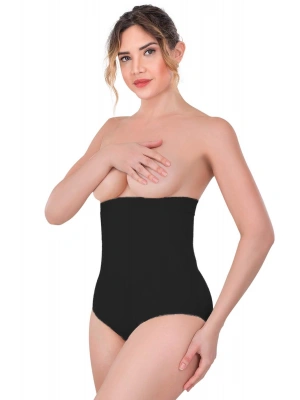 SİYAH MI Emay 2080 Yüksek Bel Çıtçıtlı Slip Korse