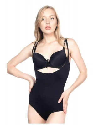 SİYAH MI Emay 2811 Göğsü Açık Slip Boy Lazer Korse