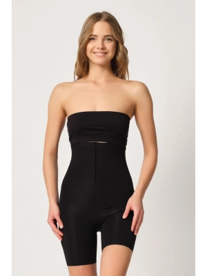 SİYAH MI Emay 2832 Yüksek Bel Balen Destekli Agraflı Lazer Korse