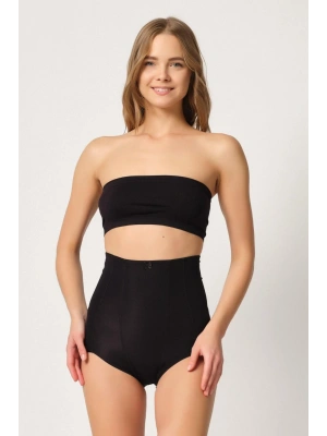 SİYAH MI Emay 2920 Yüksek Bel Karın Desteklı Slip Lazer Korse
