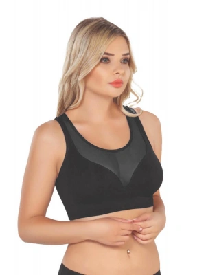SİYAH MI Emay 4028 Seamless Tül Toparlayıcı Büstiyer
