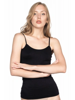 SİYAH MI Emay 5001 Soft İp Askılı Uzun Atlet