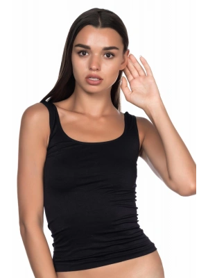 SİYAH MI Emay 5002 Soft Kalın Askılı Uzun Atlet