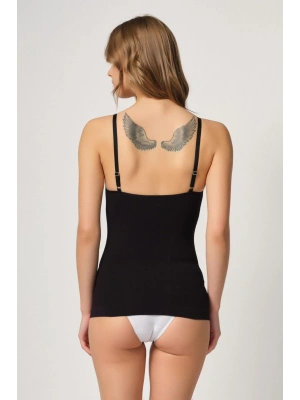 SİYAH MI Emay 5038 İp Askılı Fantazi Atlet Korse