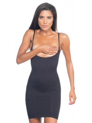 SİYAH MI Emay 5060 Göğsü Açık Elbise Korse