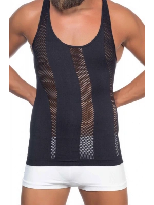 SİYAH MI Emay E1009 Fileli Erkek Korse Atlet