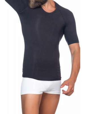 SİYAH MI Emay E1010 Yarım Kol Erkek Korse Atlet