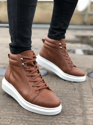 Slw202 Toronto Bağcıklı Cilt Erkek Spor Bt - Taba Erkek Bot