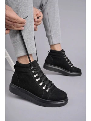 Slw206 Ottawa Bağcıklı Süet Erkek Günlük Spor St - Siyah Erkek Bot