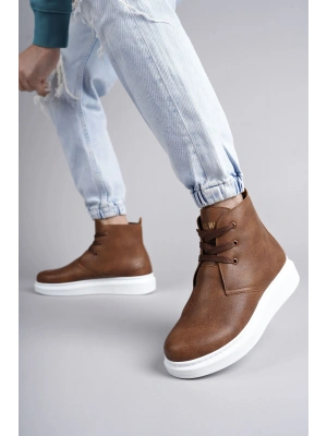 Slw207 Oslo Bağcıklı Cilt Erkek Günlük Spor Bt - Taba Erkek Bot