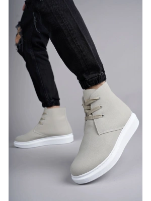 SLW207 Oslo Bağcıklı Süet Erkek Günlük Spor Bot BT - Gri