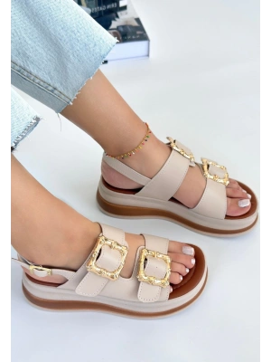 Stan Bej Cilt Kadın Sandalet