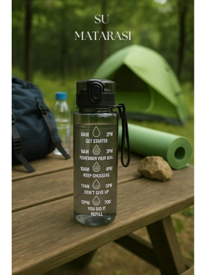 Suluk & Su Şişesi & Sporcu Matara Füme 1000 ml