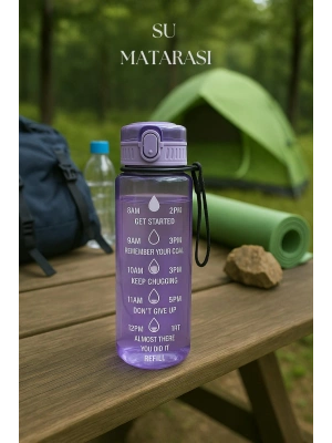 Suluk & Su Şişesi & Sporcu Matara Mor 1000 ml