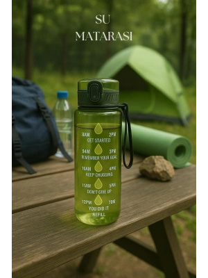 Suluk & Su Şişesi & Sporcu Matara Yeşil 1000 ml