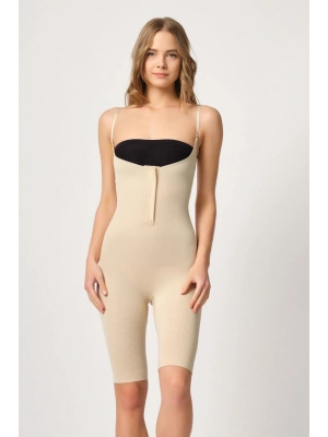 TEN MI Emay 2093 Ön Agraflı Göğsü Açık Paçalı Boy Korse