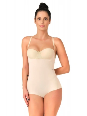 TEN MI Emay 2723 Lazer Kesim Göğsü Açık Slip Korse