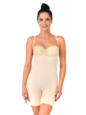 TEN MI Emay 2758 Lazer Kesim Göğsü Açık Boxer  Korse