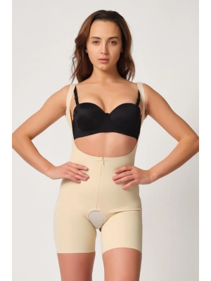 TEN MI Emay 2834 Göğsü Açık Ferumalı Tül Popo Boy Lazer Korse