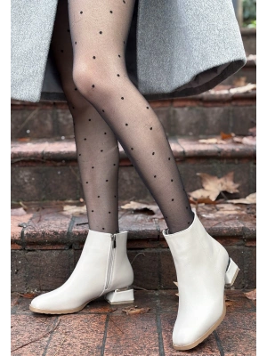 Tonti Bej Cilt Topuklu Kadın Bot